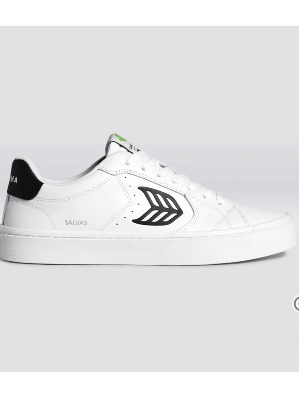 Cariuma Salvas White Leather Sneakers Blue Logo Unisex Women’s 7 Men’s 5.5 - Picture 5 of 15